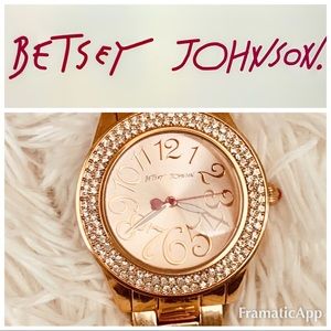 Betsey Johnson Rose Gold Watch